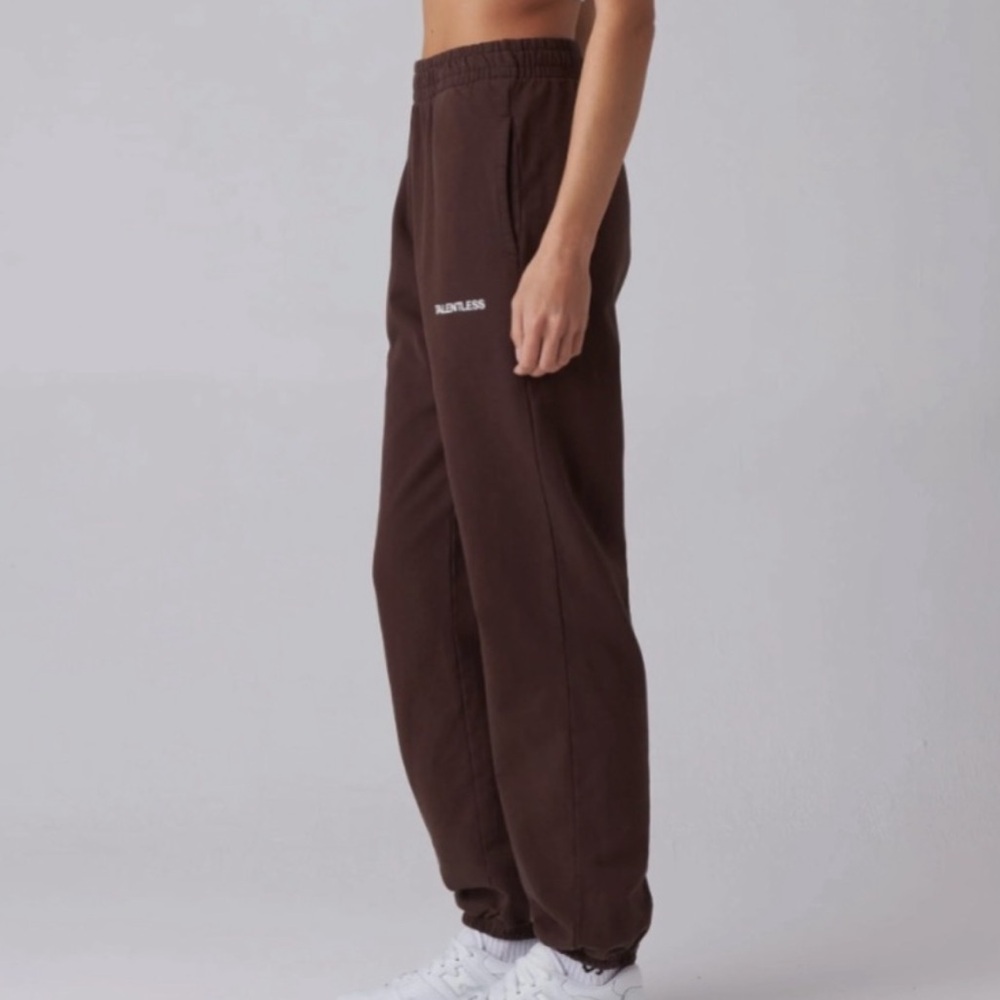 Talentless chocolate brown sweatpants jogger medium heavyweight premium cotton